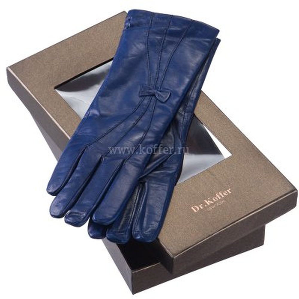 Др.Коффер H690106-98-60 перчатки жен (7), размер 7, цвет синий - фото 3