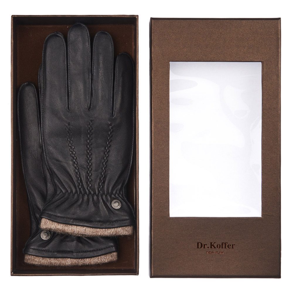 Др.Коффер H760112-236-04 перчатки мужские touch (8,5), размер 8, цвет черный - фото 2