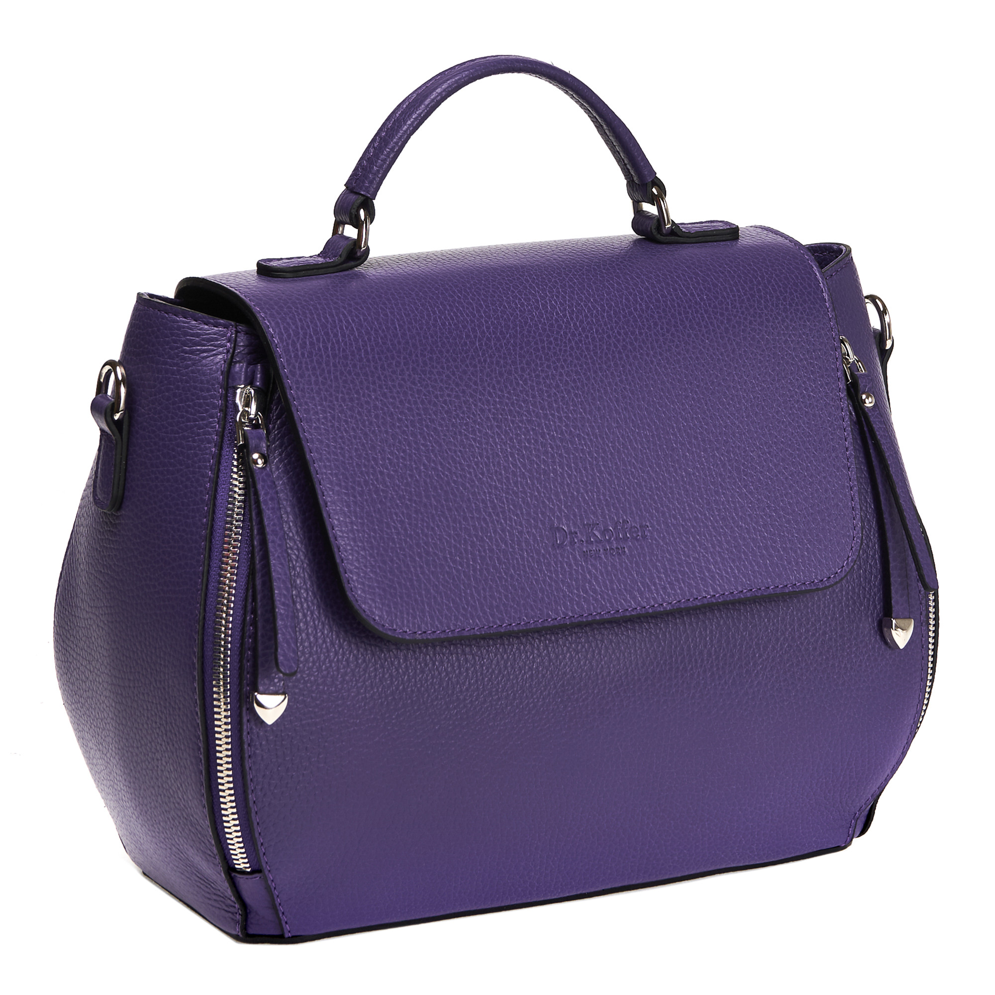 Др.Коффер 5627S-89 сумка женская, цвет фиолетовый - фото 1