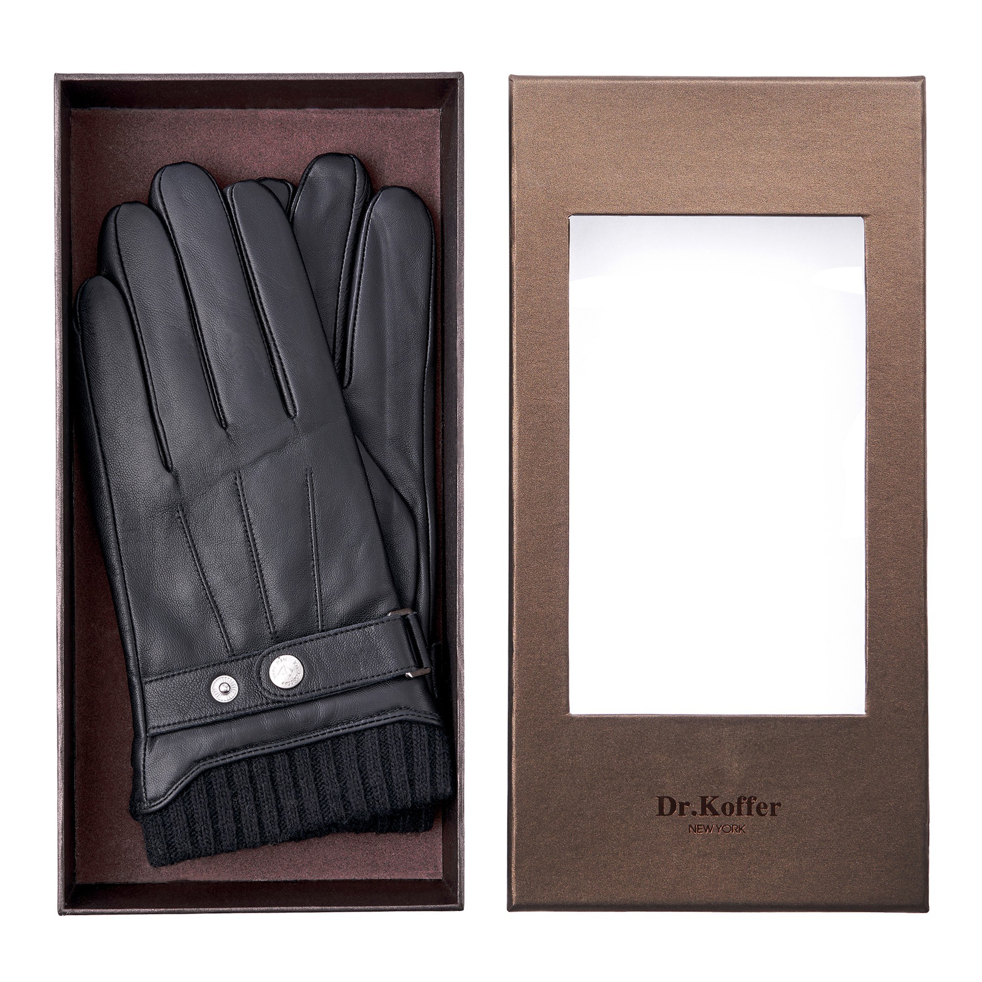 Др.Коффер H760106-236-04 перчатки мужские touch (8,5), размер 8, цвет черный - фото 5
