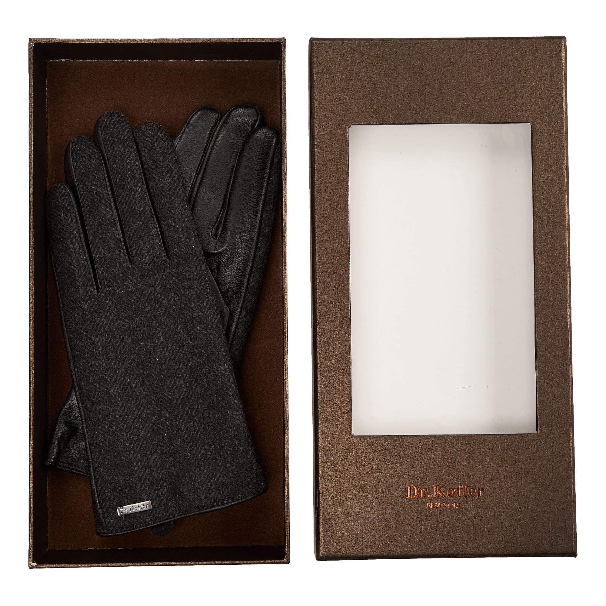 Др.Коффер H660150-236-04 перчатки женские touch (7), размер 7, цвет черный - фото 2