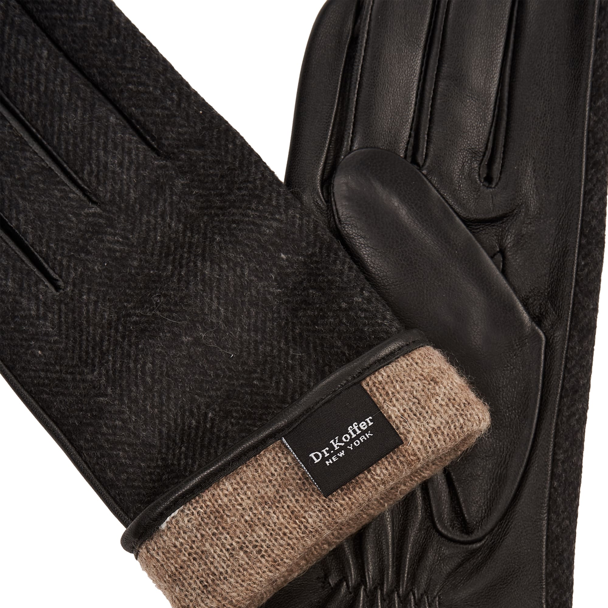 Др.Коффер H660150-236-04 перчатки женские touch (7), размер 7, цвет черный - фото 3