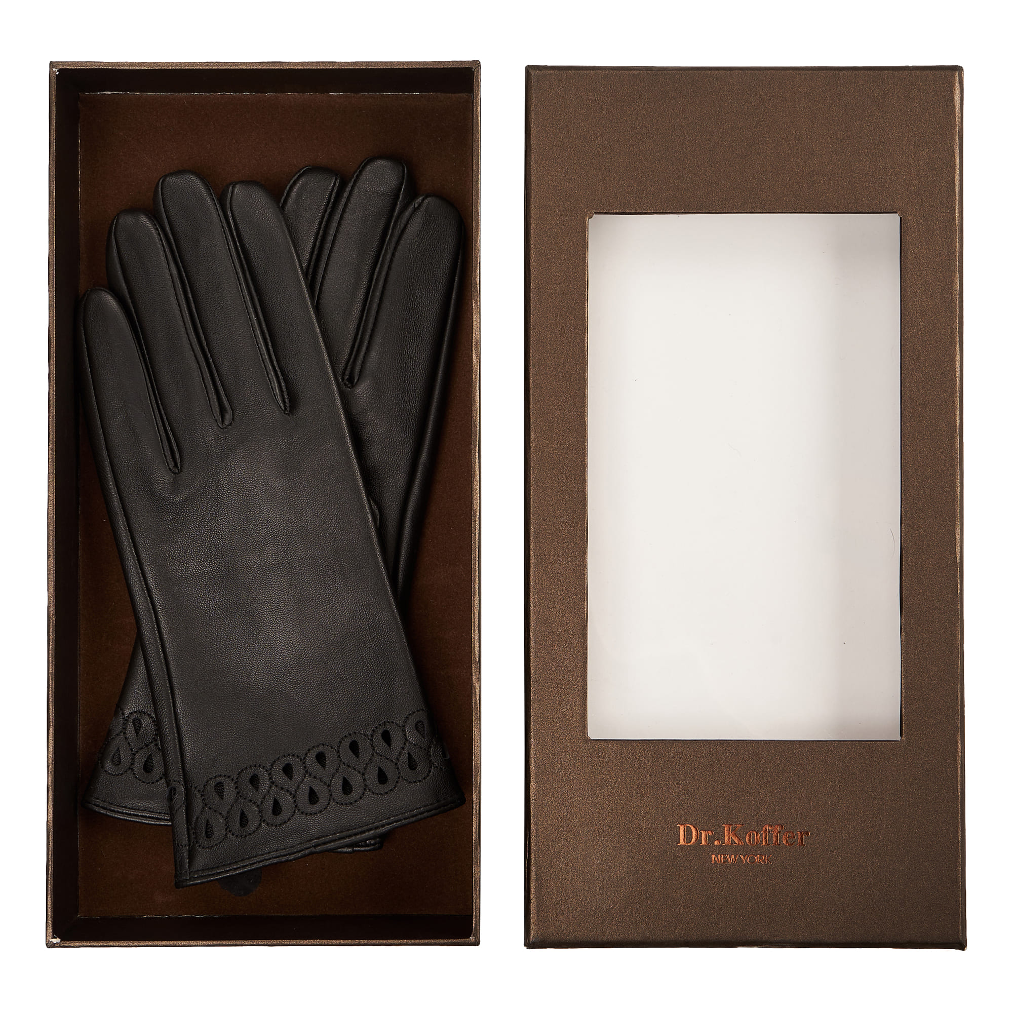 Др.Коффер H660148-236-04 перчатки женские touch (6,5), размер 6, цвет черный - фото 2