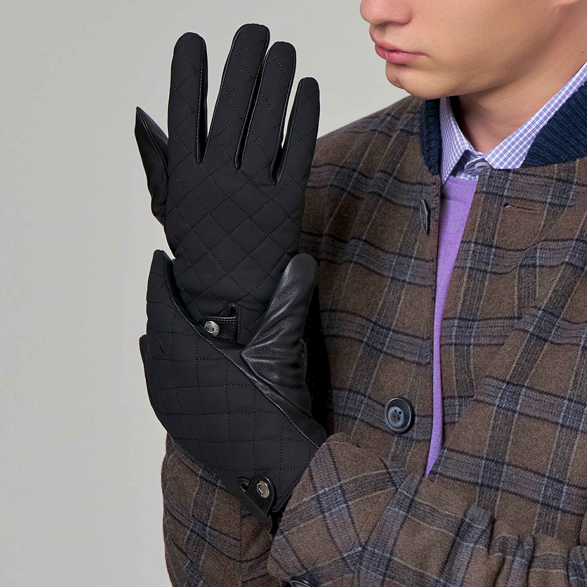 Др.Коффер H760126-236-04 перчатки мужские touch (11), размер 11, цвет черный - фото 1