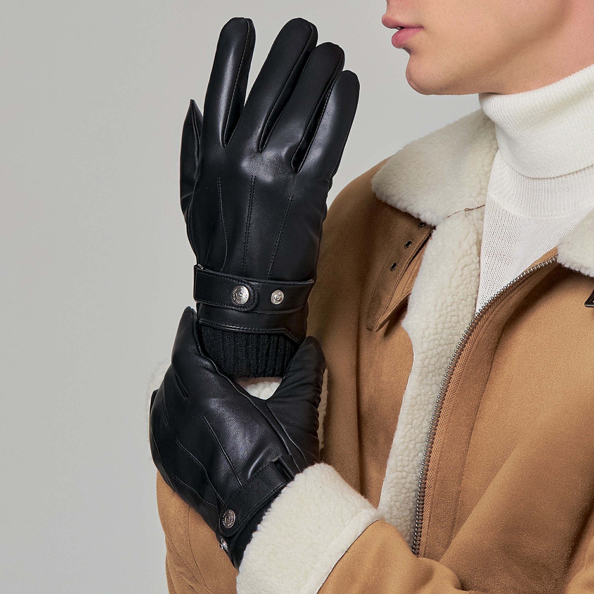 Др.Коффер H760106-236-04 перчатки мужские touch (8,5), размер 8, цвет черный - фото 1