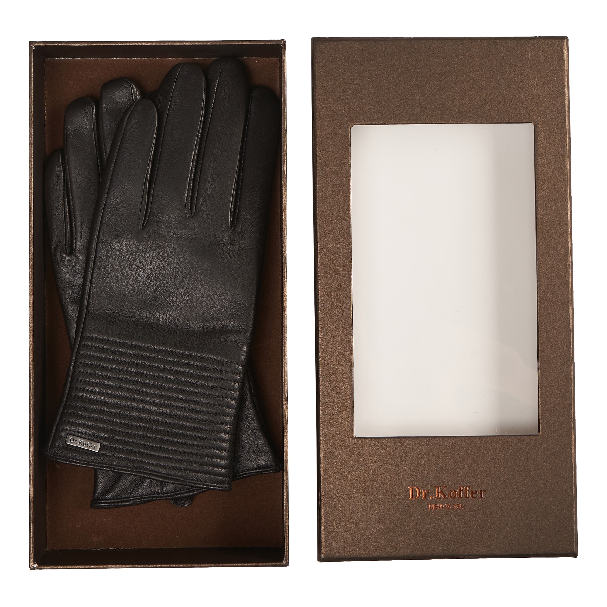 Др.Коффер H760122-236-04 перчатки мужские touch (8), размер 8, цвет черный - фото 2