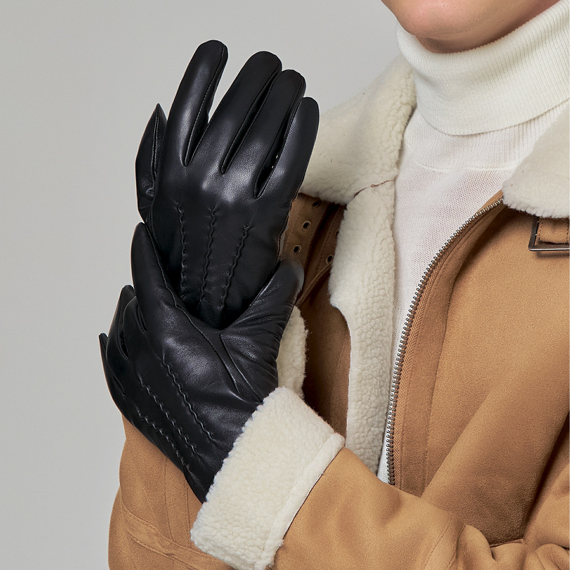 Др.Коффер H760128-236-04 перчатки (8), размер 8, цвет черный - фото 1