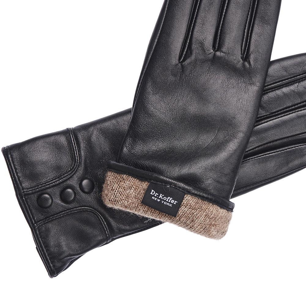 Др.Коффер H660130-236-04 перчатки женские touch (7), размер 7, цвет черный - фото 3