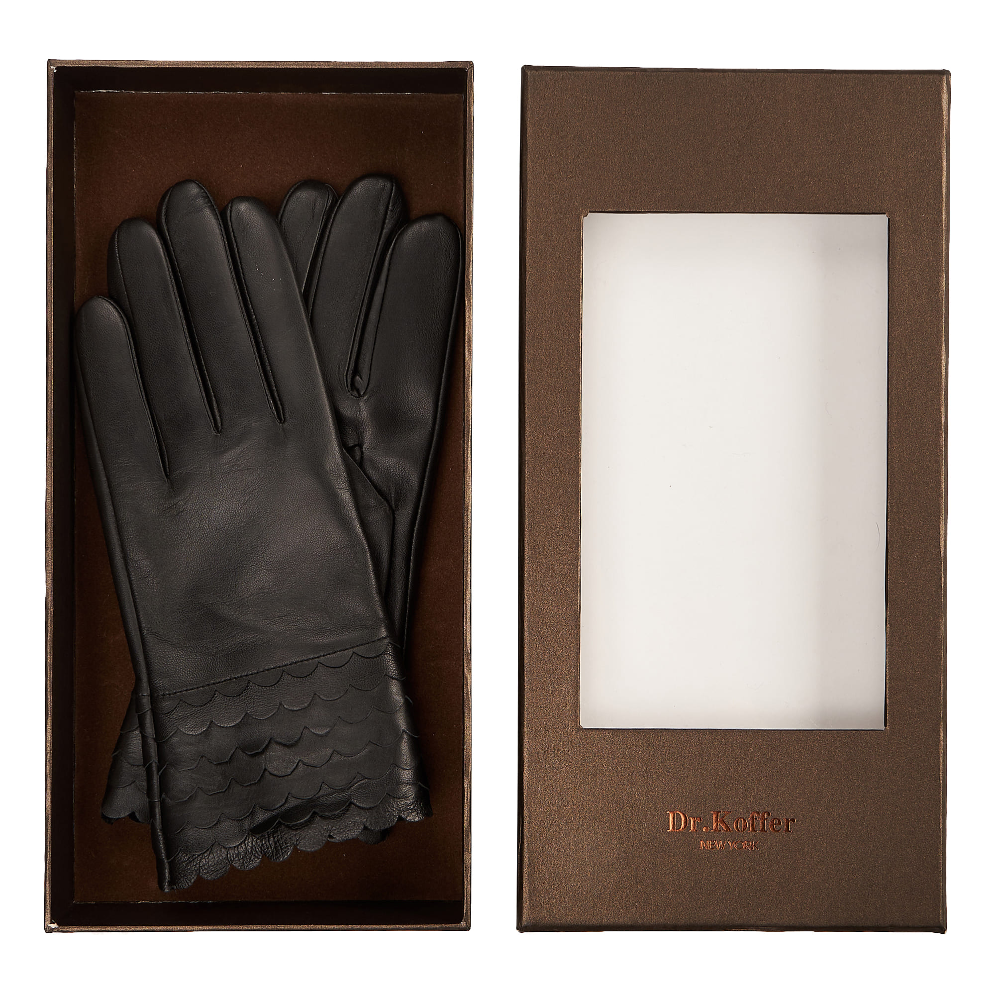 Др.Коффер H660140-236-04 перчатки женские touch (7,5), размер 7, цвет черный - фото 3