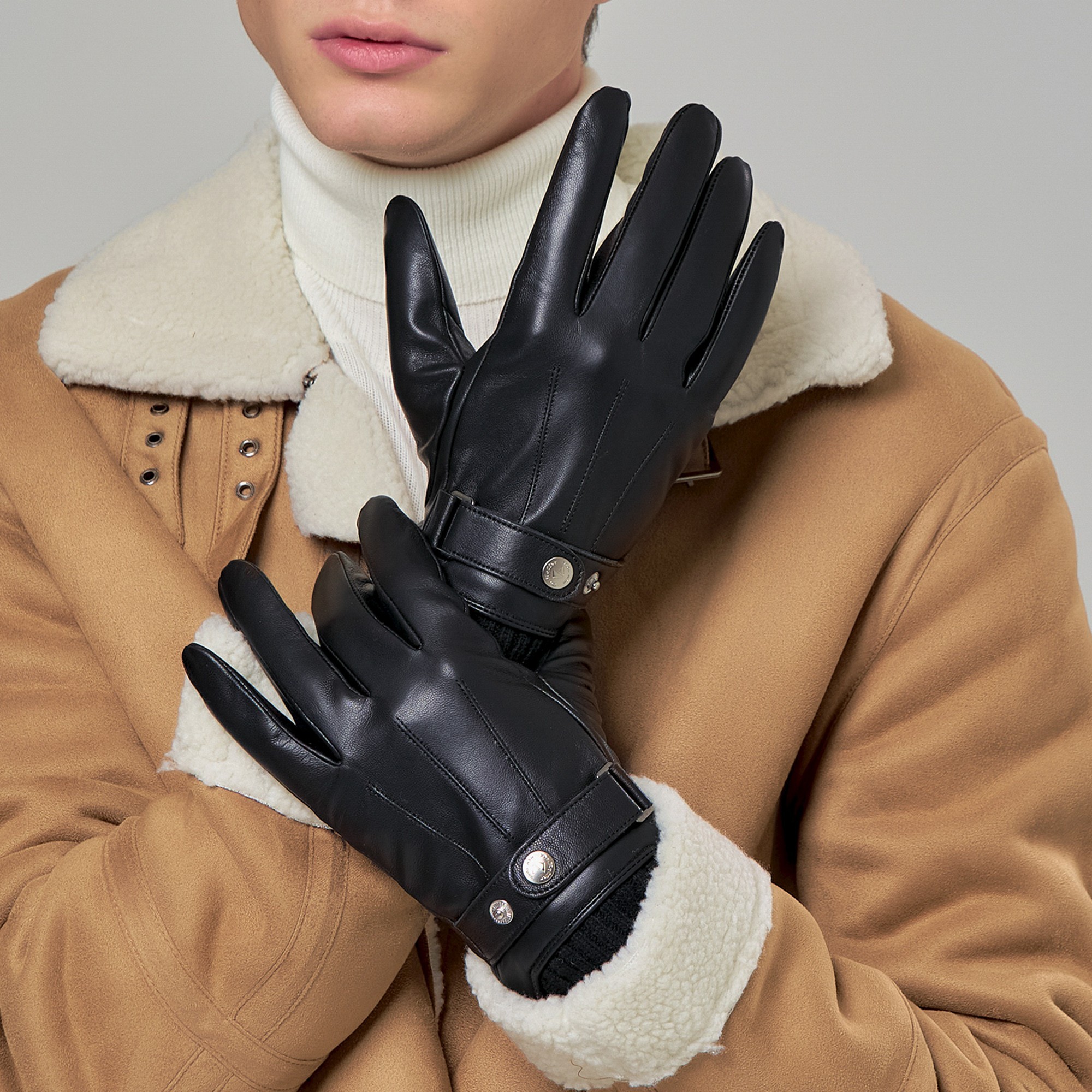Др.Коффер H760106-236-04 перчатки мужские touch (8,5), размер 8, цвет черный - фото 2