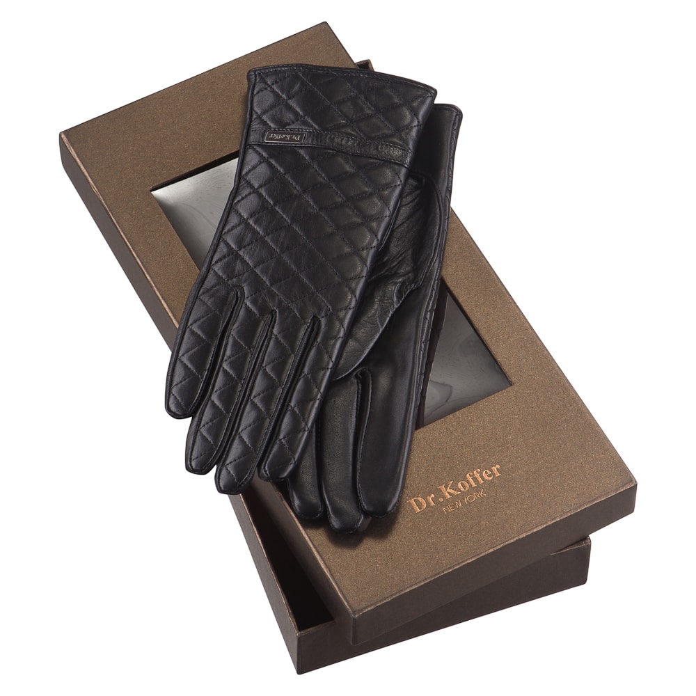 Др.Коффер H660103-236-04 перчатки женские touch (7,5), размер 7, цвет черный - фото 2