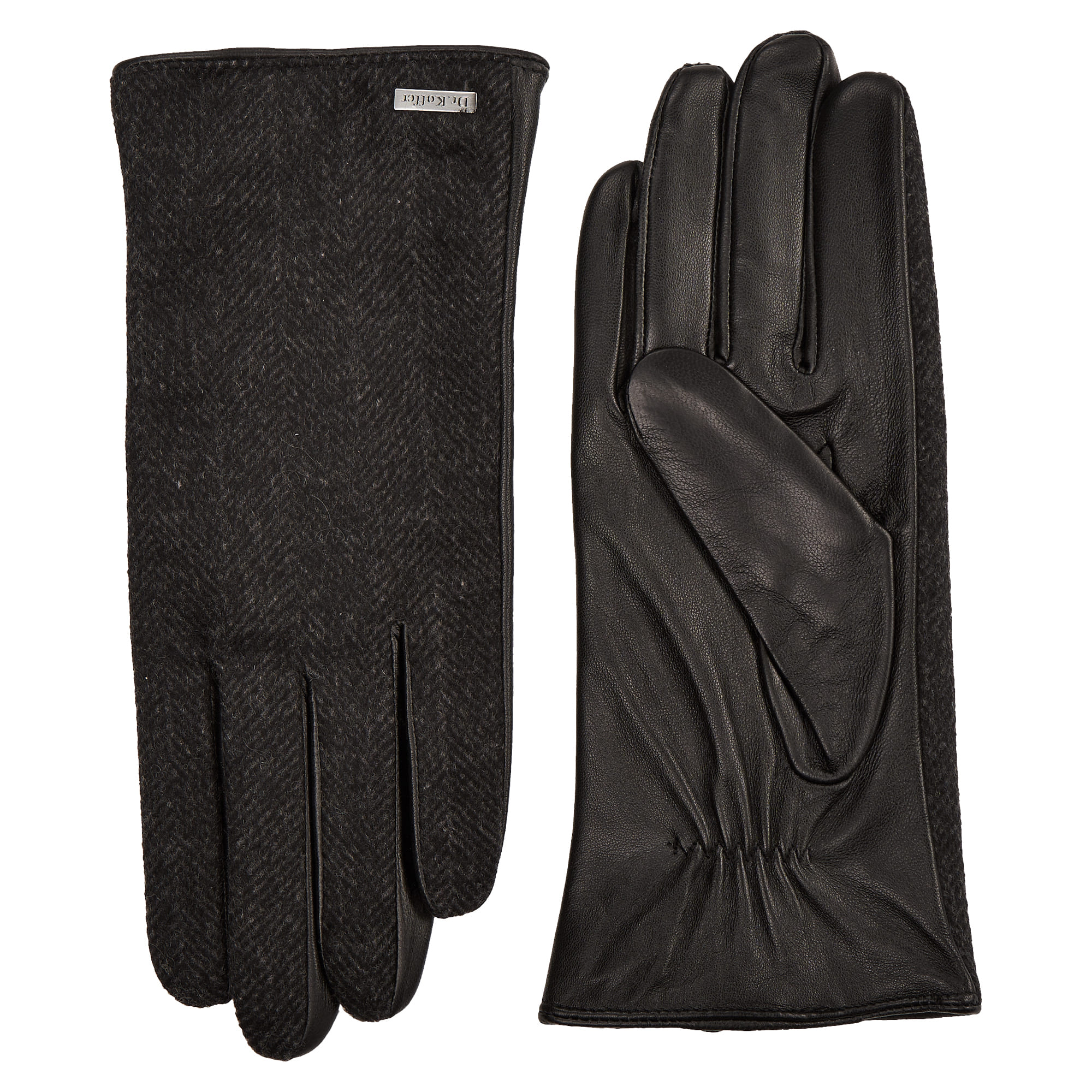 Др.Коффер H660150-236-04 перчатки женские touch (7), размер 7, цвет черный - фото 1