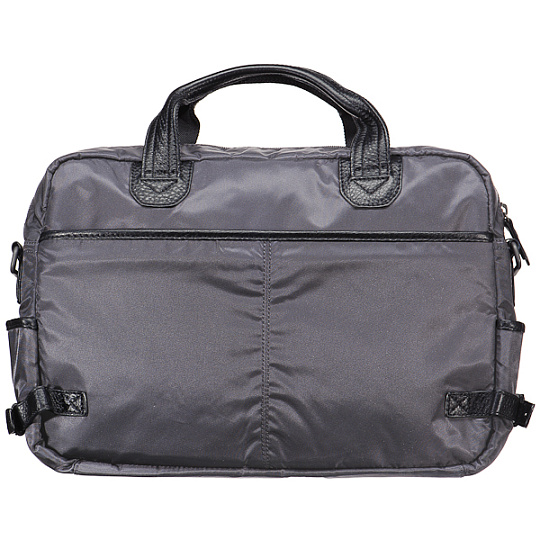 Серая прямоугольная сумка со съемным плечевым ремнем Dr.Koffer M42485-35-77